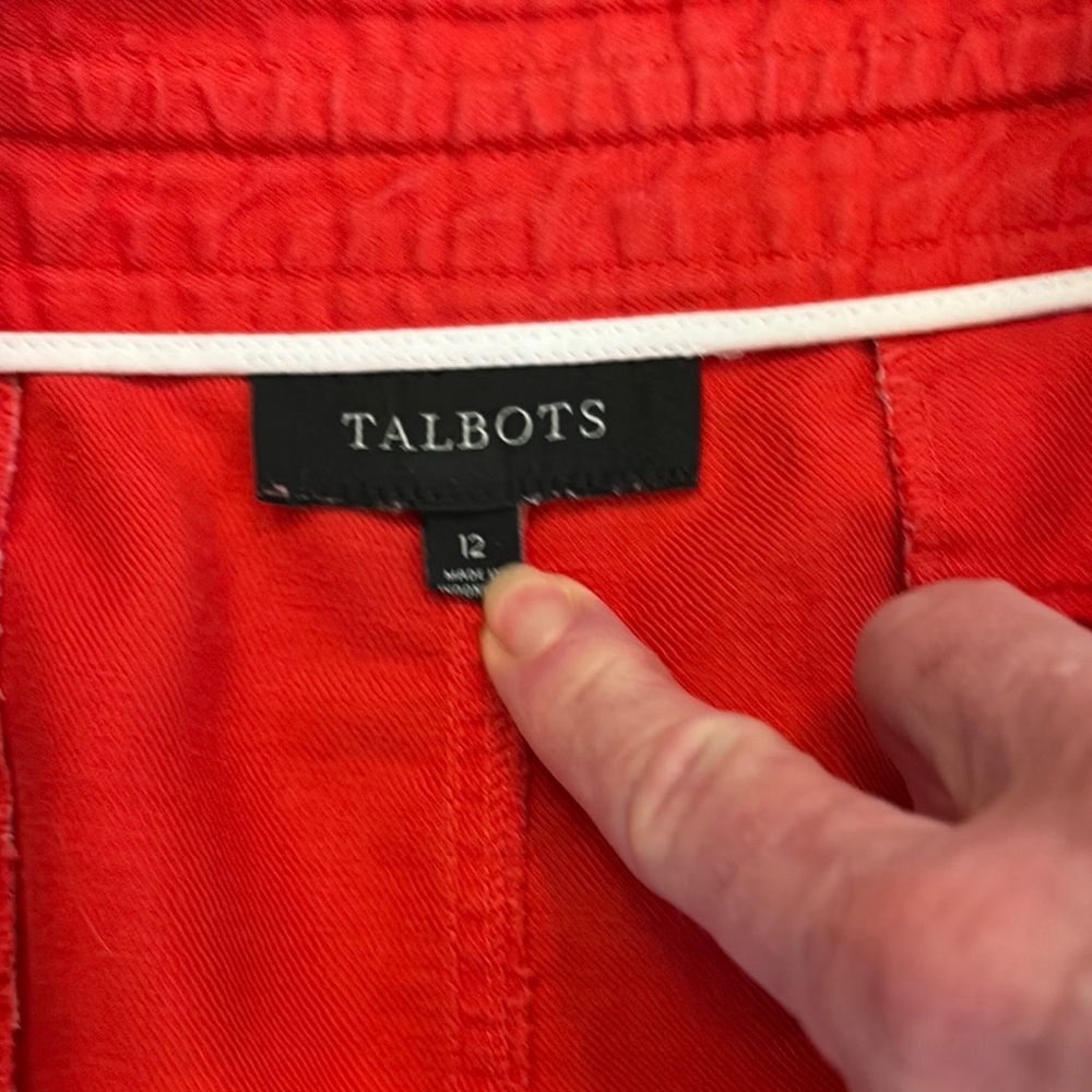 Talbots Red Casual Skirt, size 12 - Picture 2 of 3